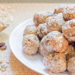 peanut butter protein balls on a plate