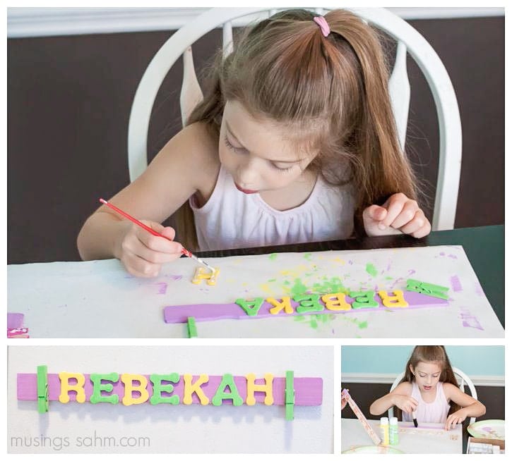 Artwork Holder {Crafts for Kids} Living Well Mom