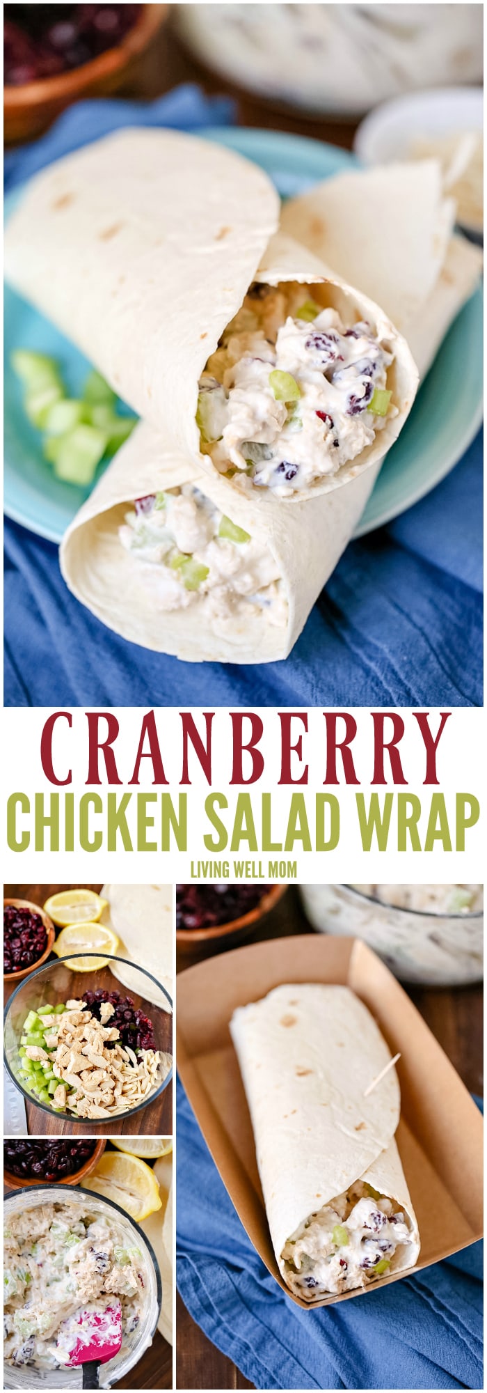 Cranberry Chicken Salad Wrap