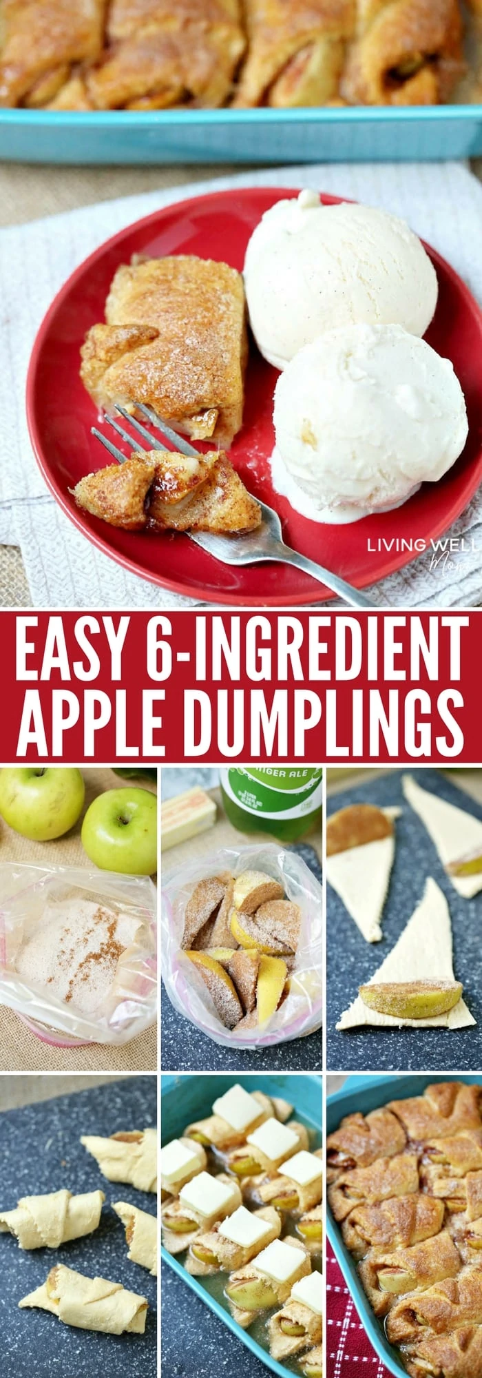 This simple recipe for 6-ingredient apple dumplings is so easy to make, it’s perfect for letting your kids help you bake. This apple dessert might become a fall favorite for your family just like it has for mine!
