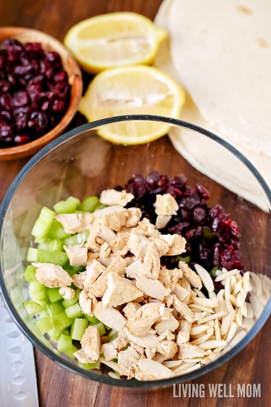 Cranberry Chicken Salad Wrap