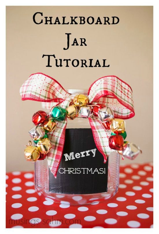 Holiday Chalkboard Jar {DIY tutorial} Living Well Mom