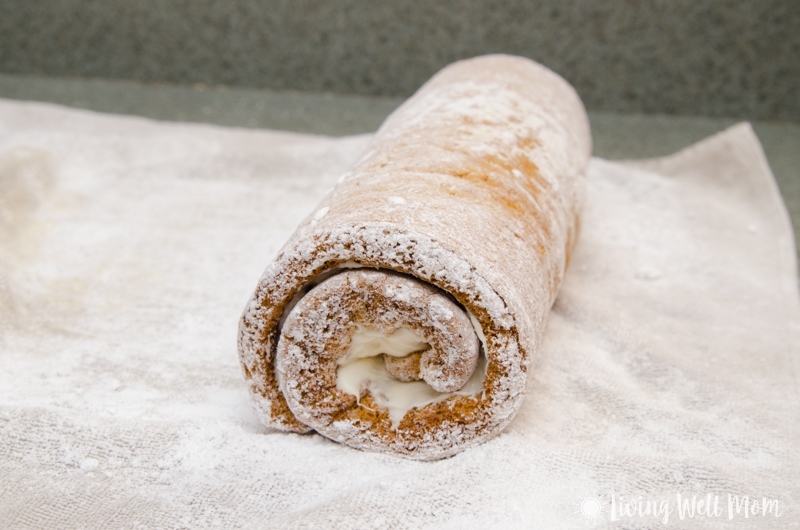 Finished pumpkin spice roll