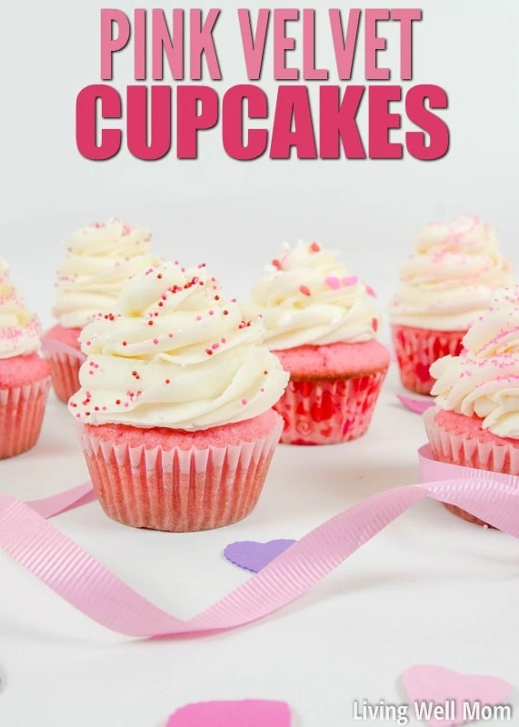 Looking for a cupcake with some color for Valentine’s Day, a baby shower, or birthday party? With a classic vanilla flavor and an unforgettable buttercream frosting, these pretty Pink Velvet Cupcakes are always a favorite!