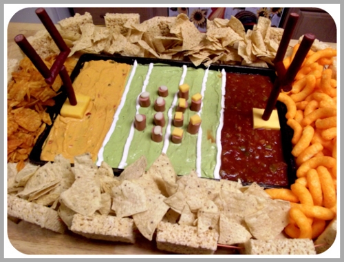 super bowl food layout