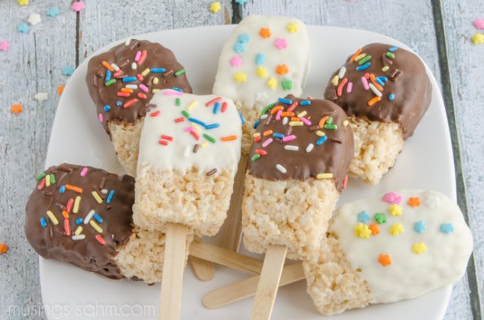 Rice Krispies Popsicle Treats - Living Well Mom