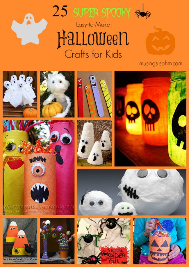 25 Super Spooky Easy-to-Make Halloween Crafts for Kids - Living Well Mom