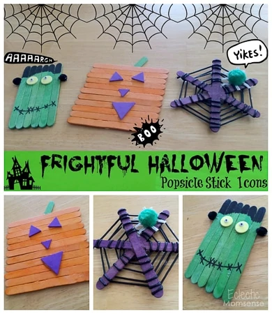 halloween popsicle stick crafts