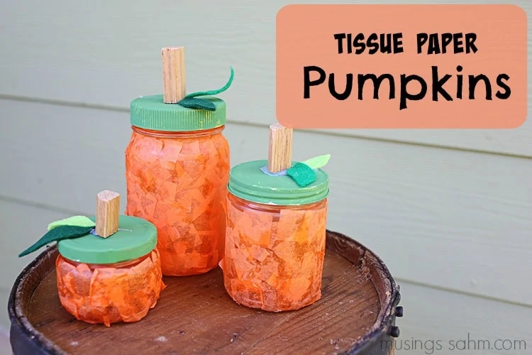 Tissue Paper Votives - Mason Jar Crafts Love