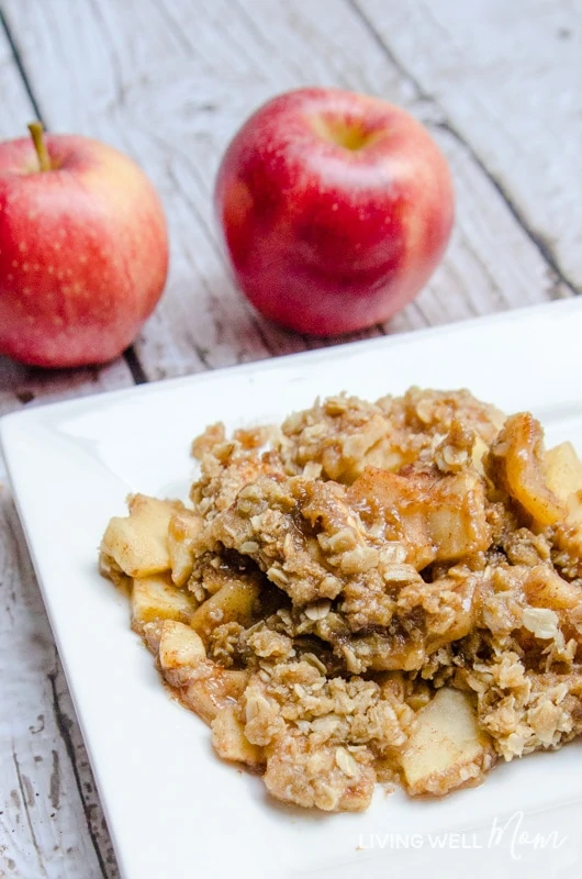 The delicious combination of spices melds perfectly with this secret-ingredient Homemade Apple Crisp recipe. Plus it’s gluten-free and so easy to make, even a “non-baker” can make a batch of this favorite fall dessert!