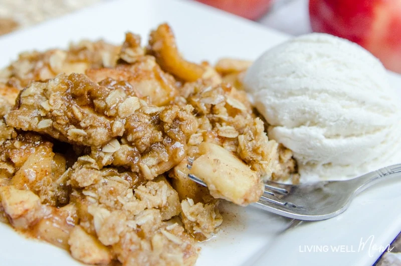 The delicious combination of spices melds perfectly with this secret-ingredient Homemade Apple Crisp recipe. Plus it’s gluten-free and so easy to make, even a “non-baker” can make a batch of this favorite fall dessert!