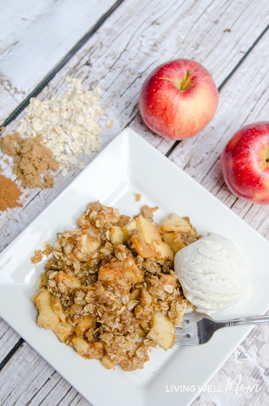 The delicious combination of spices melds perfectly with this secret-ingredient Homemade Apple Crisp recipe. Plus it’s gluten-free and so easy to make, even a “non-baker” can make a batch of this favorite fall dessert!