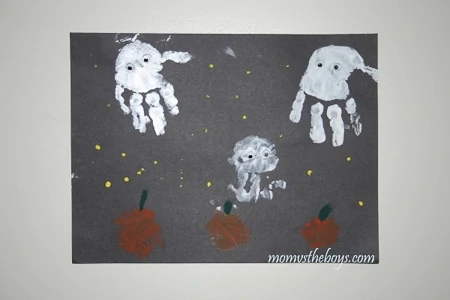 26+ Halloween Hand And Footprint Art