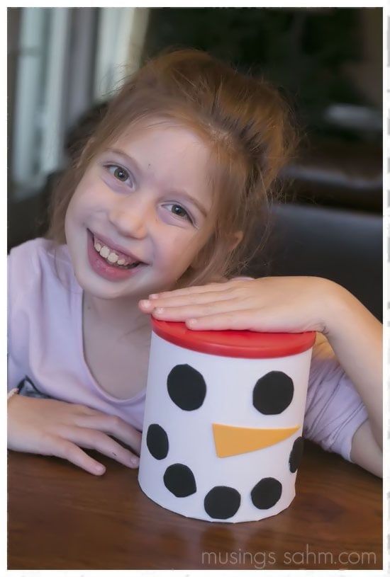 A homemade gift idea that doubles as a fun craft for kids, this DIY Hot Cocoa Snowman is adorable and easy to make too!