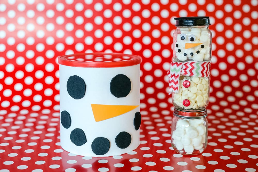 A homemade gift idea that doubles as a fun craft for kids, this DIY Hot Cocoa Snowman is adorable and easy to make too!