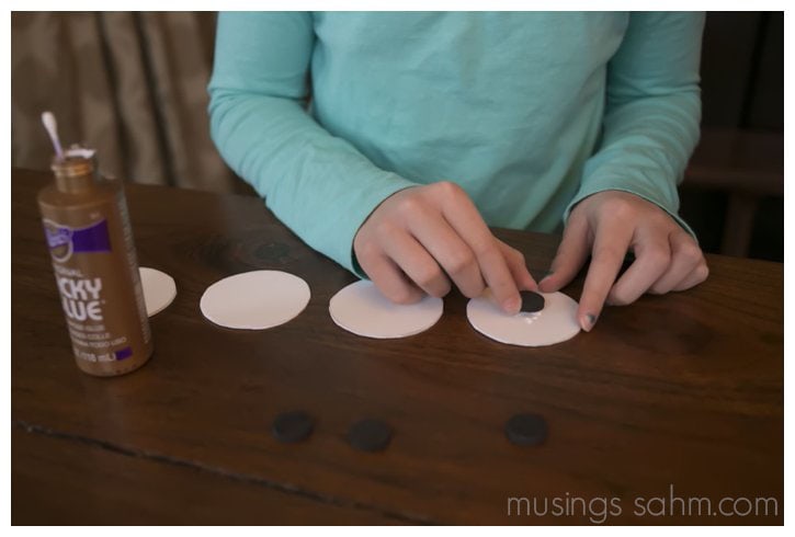 mix and match magnetic snowman craft 