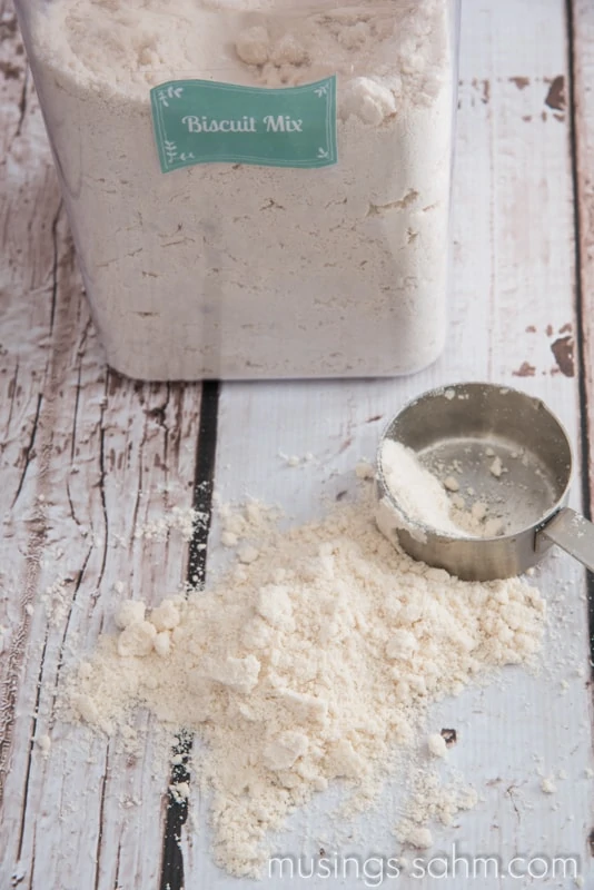 Homemade Baking Mix - with 4 simple ingredients this version is easy to make and far less processed than Bisquick