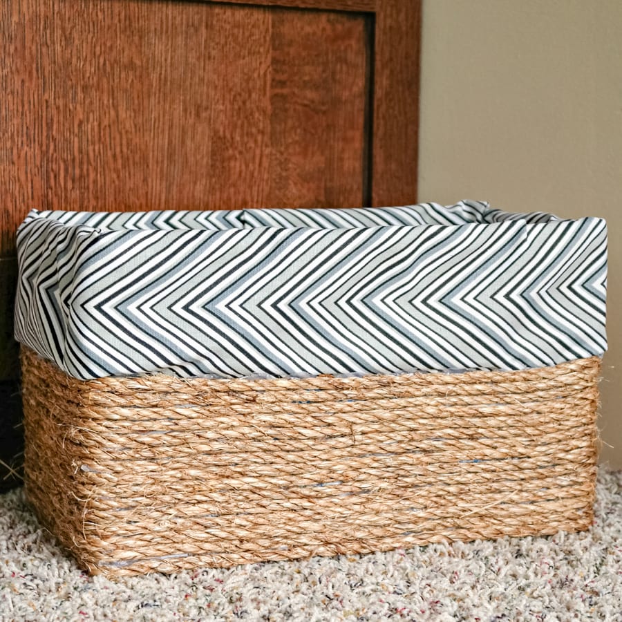 Make Your Own DIY Basket From A Cardboard Box