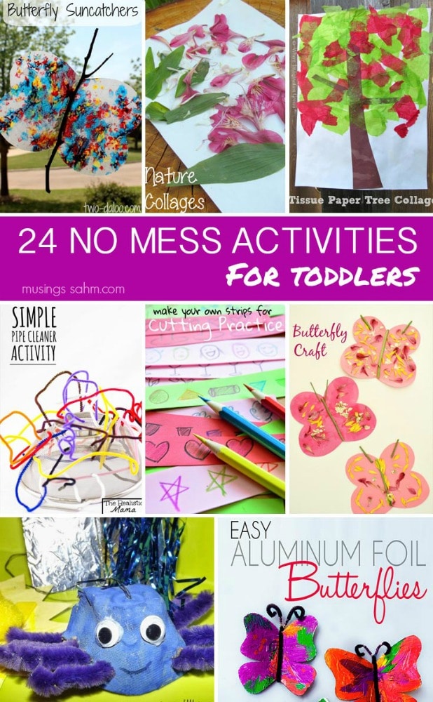 24 No Mess Activities for Toddlers