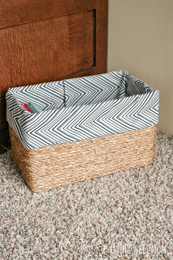 How to make a basket out of an ordinary cardboard box - this simple DIY project costs less than $5 in supplies and doesn’t require any sewing. The result is a beautiful lined basket!