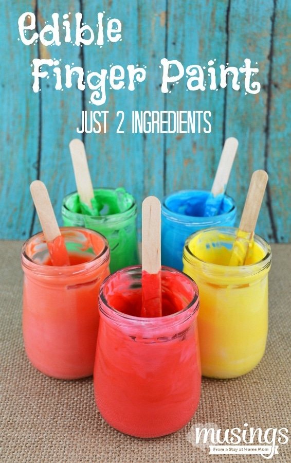 Simple 2 Ingredient Recipe for Taste-Safe Finger Paints