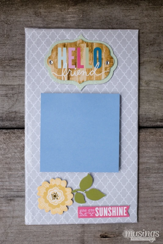 This Magnetic Post-it Notes Holder is a fun, easy-to-make craft that can be personalized with your favorite colors, room decor, style, or occasion. Plus it's a great homemade gift!