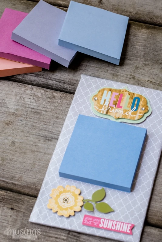 This Magnetic Post-it Notes Holder is a fun, easy-to-make craft that can be personalized with your favorite colors, room decor, style, or occasion. Plus it's a great homemade gift!