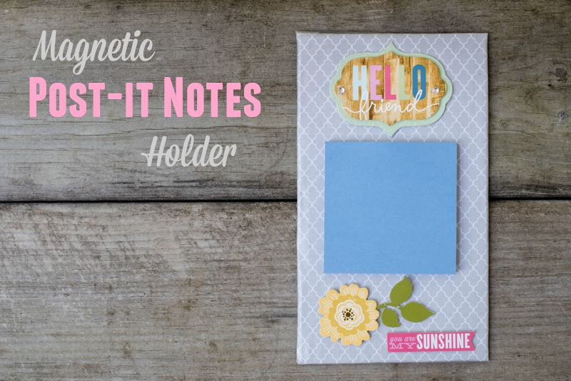 This Magnetic Post-it Notes Holder is a fun, easy-to-make craft that can be personalized with your favorite colors, room decor, style, or occasion. Plus it's a great homemade gift!