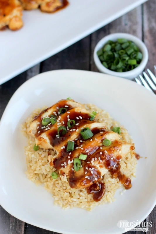 One Skillet Healthy Orange Chicken and Rice