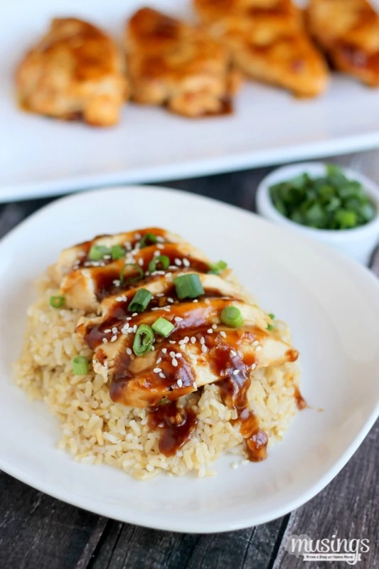 One Skillet Healthy Orange Chicken and Rice