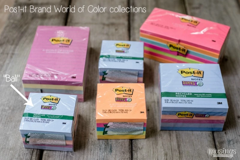 Post-it Notes World of Color Collection - This Magnetic Post-it Notes Holder is a fun, easy-to-make craft that can be personalized with your favorite colors, room decor, style, or occasion. Plus it's a great homemade gift!