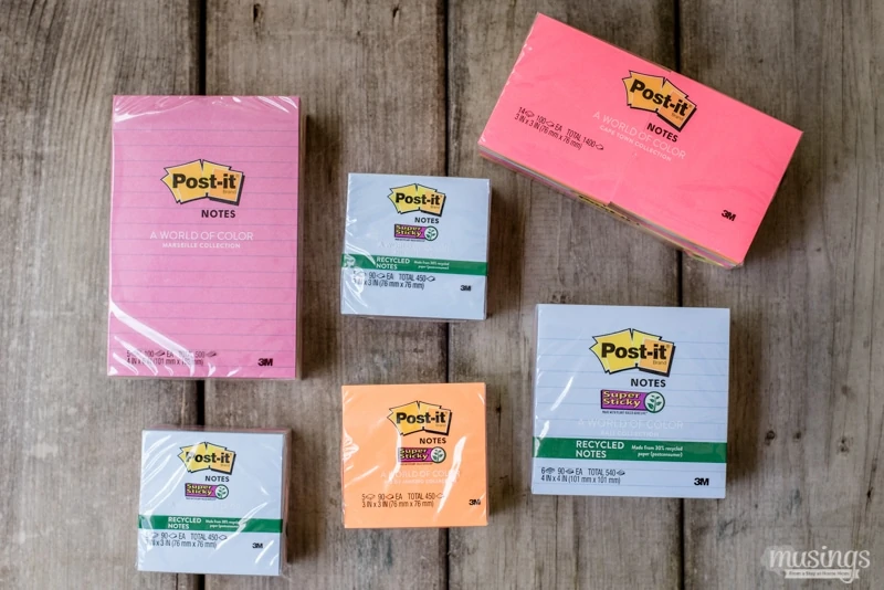 Post-it Notes World of Color Collection - This Magnetic Post-it Notes Holder is a fun, easy-to-make craft that can be personalized with your favorite colors, room decor, style, or occasion. Plus it's a great homemade gift!