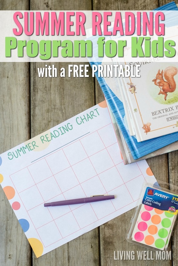 Free Printable Summer Reading Log for Kids