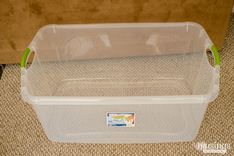 large tote for a chick brooder