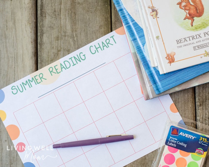 free printable reading challenge chart for kids