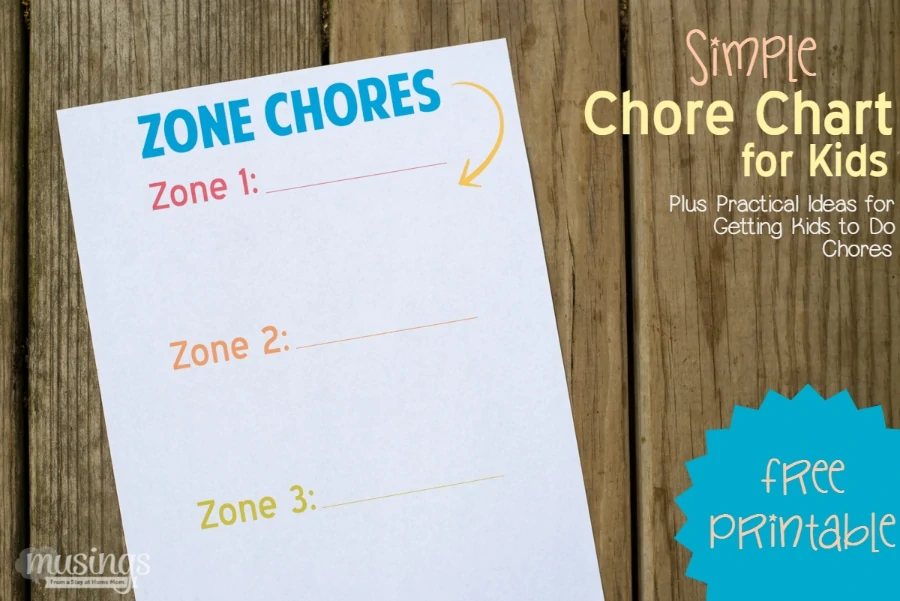 Get a free printable Chore Chart for Kids, plus find practical ideas for getting kids to do chores! 