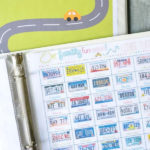 free printable road trip games for kids including license plate