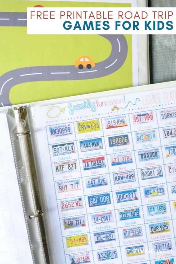 diy kids travel binder free printable road trip games