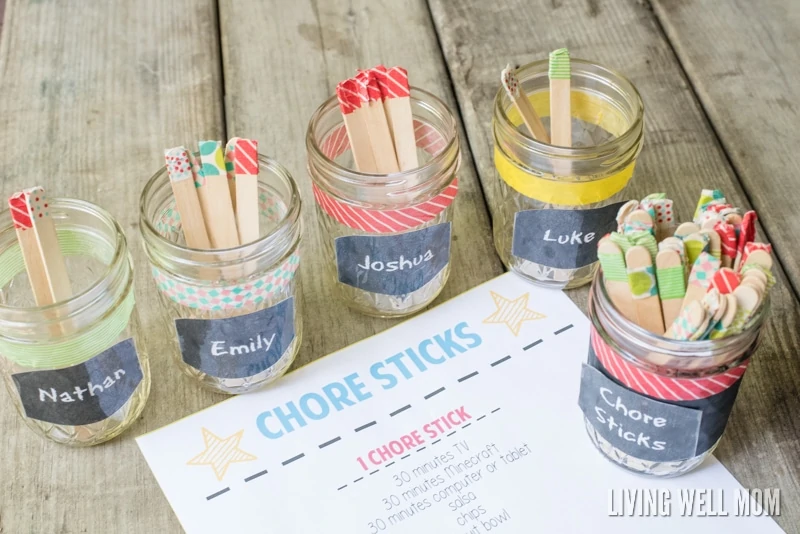 mason jars personalized with name labels