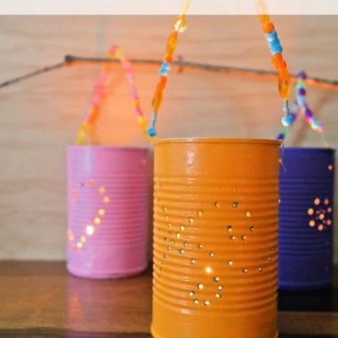 Fun Summer Tin Lanterns