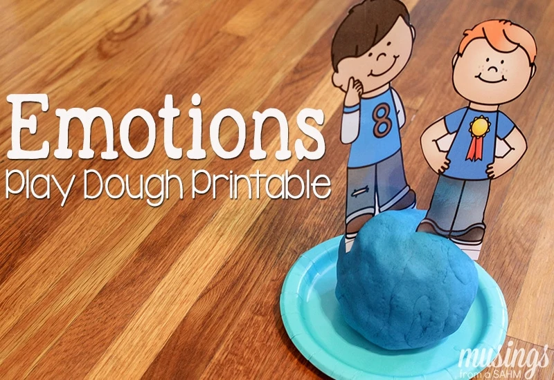 Playdough Fun with Emotions + Free Printables