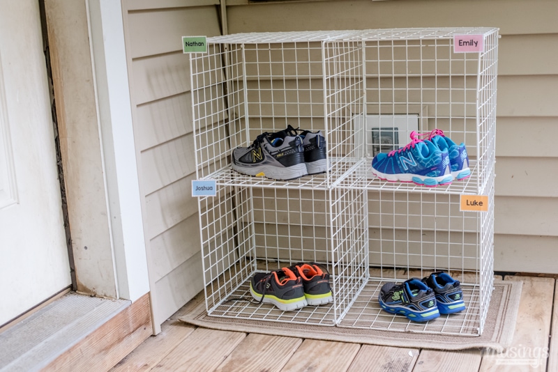 kids shoe organizer