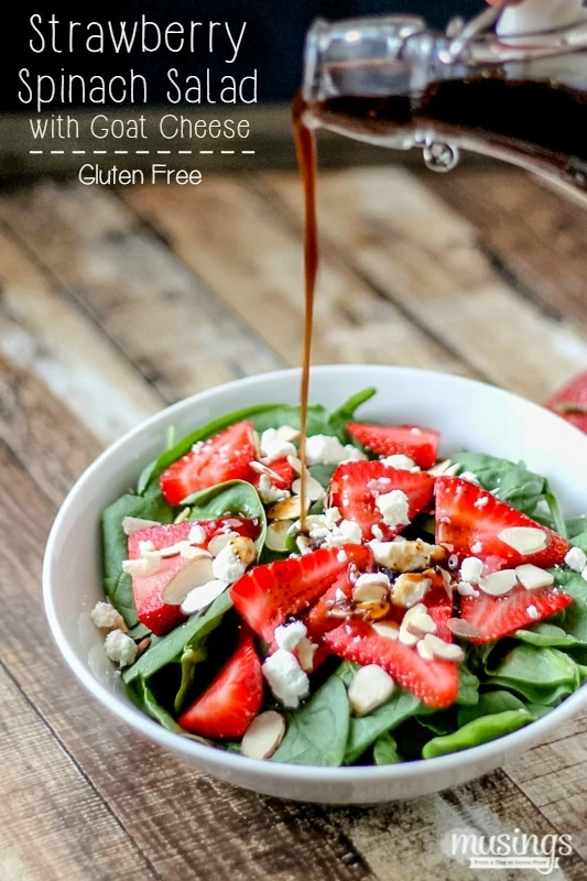 Strawberry Spinach Salad with Goat Cheese - Living Well Mom