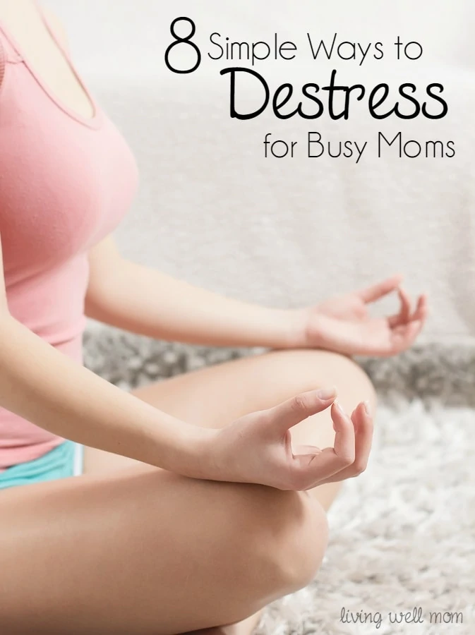 For all you busy moms out there, here's 8 simple ways to destress and take care of yourself. Not a spa visit - these are easy ideas you can do right at home.