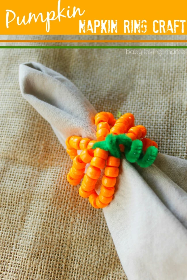 Pumpkin-Napkin-Ring-Craft