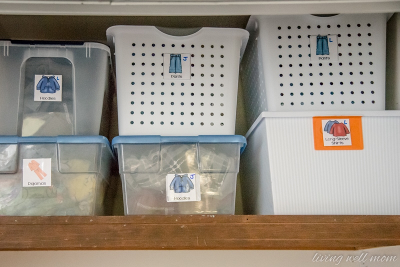 The Easy Way To Organize Kids Clothes With Free Printable Labels