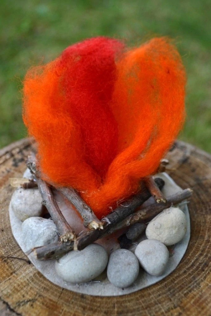 Nature Felt Campfire Craft