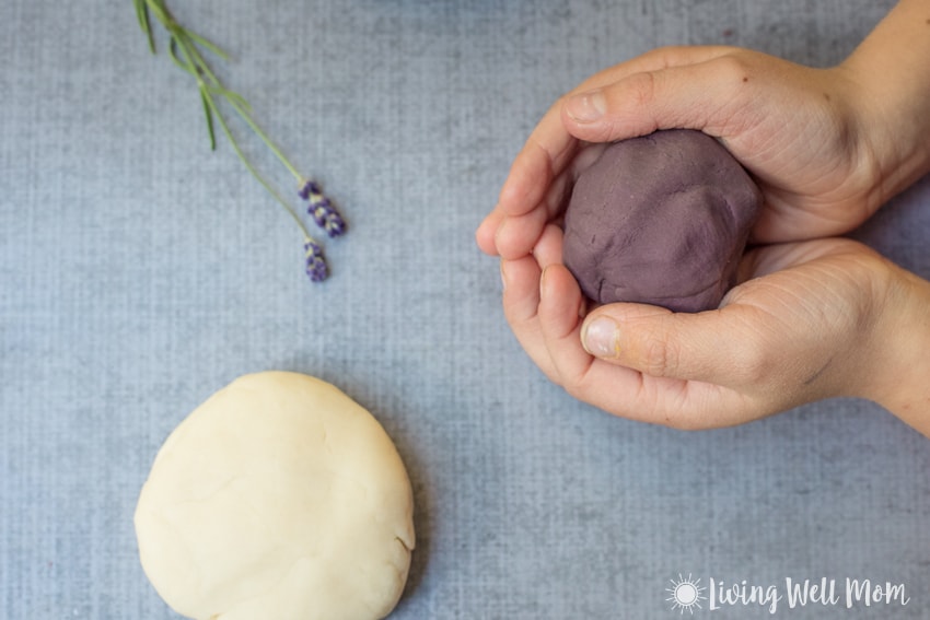 Homemade Aromatherapy Play-dough - The Baker Chick