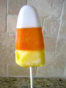 Healthy Candy Corn Popsicles