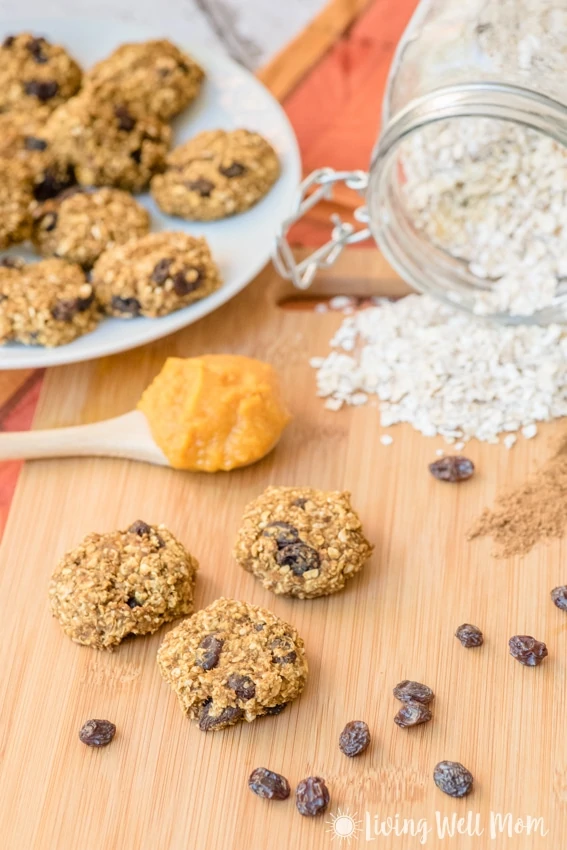 Healthier Pumpkin Oatmeal Cookies are just as tasty as the traditional version, but they’re better for you! This kid and mom-approved recipe is gluten free and dairy free.